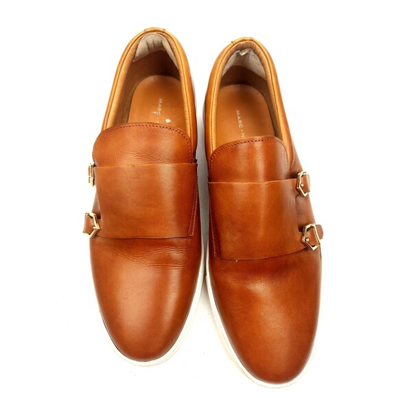 Marc Nolan Kyler Mens Size 10 Brown Leather Monk Strap Shoes main image 6